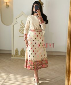 جولينا - طقم بيج بتصميم تراثي وتطريز ملون