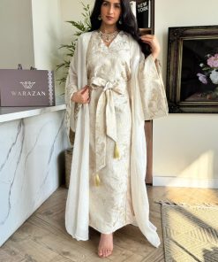 ورزان - جلابية راقية بقماش جاكار مع بشت