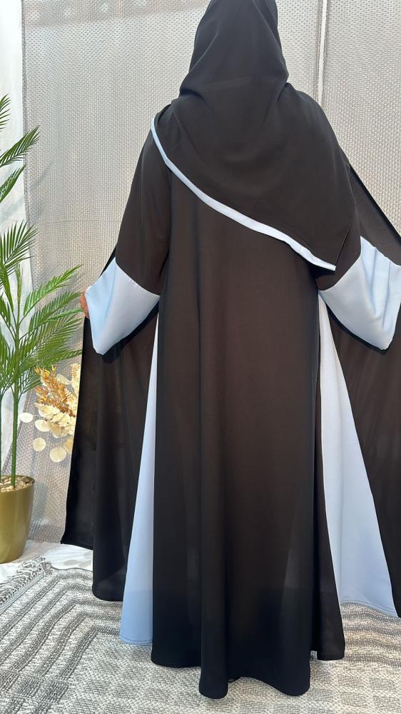 مارينا للعبايات - عبايات دارين لون سماوي - الصورة 2