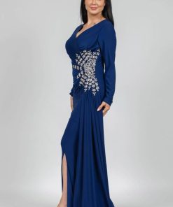 Alternative view of تريجر آيلاند - فستان سهرة طويل مزين من الخصر