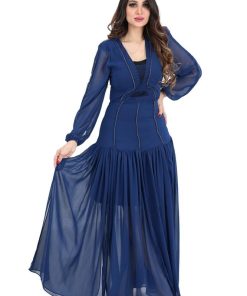 Alternative view of تريجر آيلاند - فستان شيفون بفتحة بطن