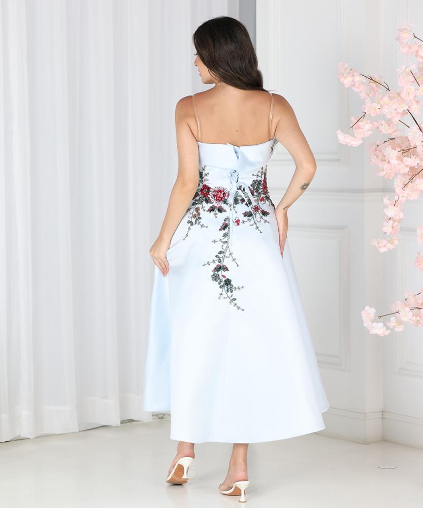 Alternative view of تريجر آيلاند - فستان تفته سفانه كلفه مطرز ترتر ورد