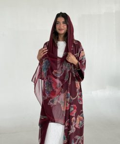 Alternative view of عزة المتميزة - عباية حرير الورود عودي ١