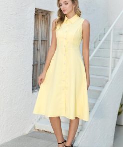 Alternative view of افورا  - فستان اصفر ناعم