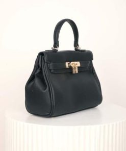 أوبرا فاشن - شنطة لون اسود مصنوعة من الجلد الفاخر