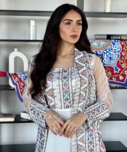 ورزان - جلابية راقية بتطريز كمبيوتر مختلف