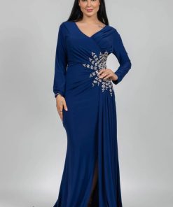 تريجر آيلاند - فستان سهرة طويل مزين من الخصر