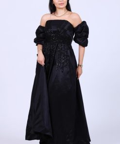 تريجر آيلاند - فستان سهرة طويل شانتون شك منثور