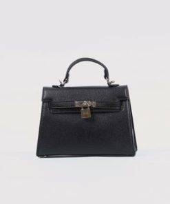 أوبرا فاشن - شنطة يد بقفل مصنوعة من الجلد الفاخر