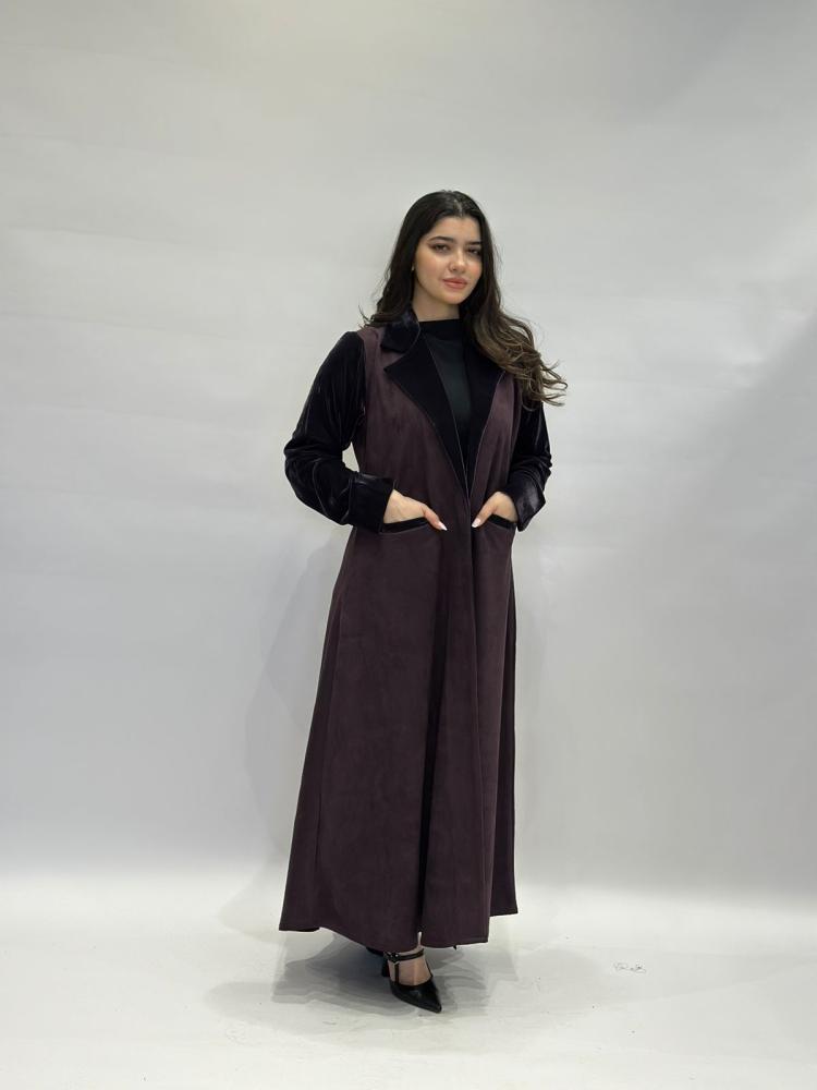 مارينا للعبايات - عباية رونق عنابي