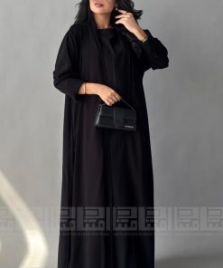Alternative view of دار امتنان - عباية سوداء بقصة مستقيمة- 1597