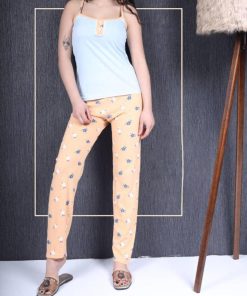 فاميلي كوتون - بيجامة نسائية ريب (تركوازي - بطول الكاحل)