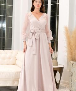 Alternative view of افورا  - فستان بتطريز على الكتف