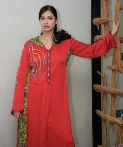 عزة المتميزة - جلابة مغربي أحمر