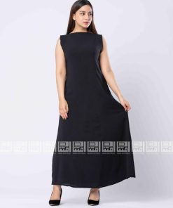 Alternative view of دار امتنان - فستان عباية أسود بقماش الكريب  2048