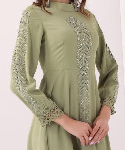 Alternative view of تريجر آيلاند - فستان ناعم قصير باكمام طويلة مطرز من الاكمام