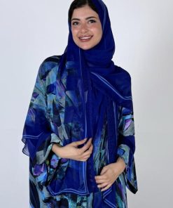 عزة المتميزة - حرير ازرق أمواج