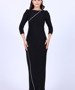 تريجر آيلاند - فستان سهرة ناعم قماش لماع استرتش