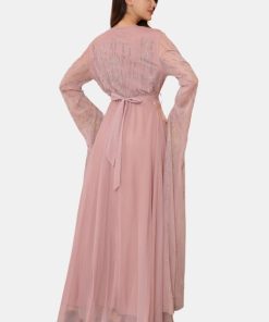 Alternative view of تريجر آيلاند - فستان سهرة اكمام طويلة مزين من الصدر و الاكمام