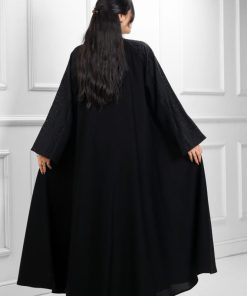 Alternative view of عبايات روزا - عباية دبل كلوش منسوجة من قماش الكريب الفاخر مع طرحتها