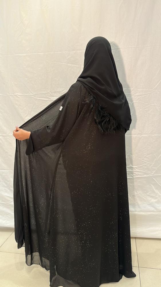 مارينا للعبايات - عباية شيفون لمعه - الصورة 3