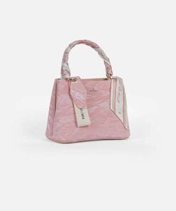 Alternative view of أوبرا فاشن - شنطة يد لوسيندا بوشاح أنثوي بتصميم فاخر لون وردي