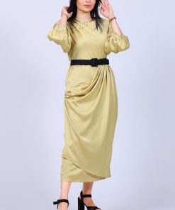 Alternative view of تريجر آيلاند - فستان ناعم ميد بكرستال بالكتف