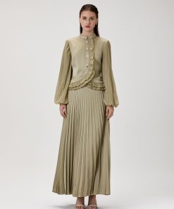 افورا  - طقم زيتي انيق