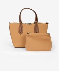 أوبرا فاشن - شنطة مع شنطة داخلية صغيره لون جملي