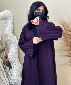 مارينا للعبايات - عباية تكسير لون موف غامق