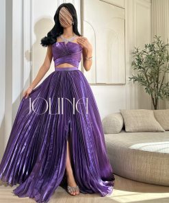 جولينا - فستان قطعتين بنفسجي