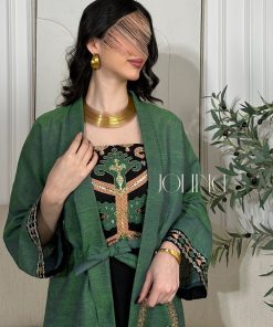 Alternative view of جولينا  - جلابية بلون اخضر قطعتين