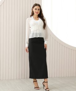 افورا  - تنورة أسود أنيقة