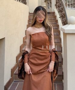 Alternative view of جولينا - جلابية قطعتين اوف شولدر