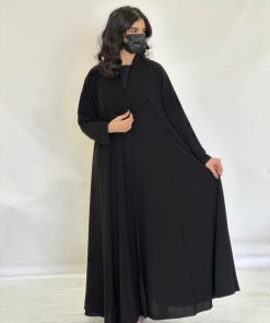 Alternative view of مارينا للعبايات - عباية كلوش اسود