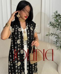 Alternative view of جولينا  - جلابية قطعتين اسود