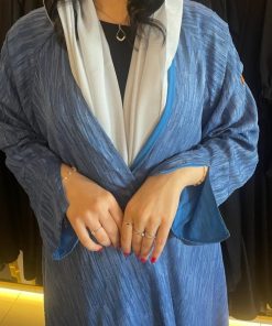 مارينا للعبايات - ‏عباية كلوش ‏سماوي