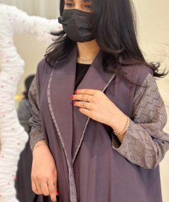 مارينا للعبايات - ‏عباية كلوش لون رمادي
