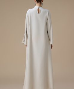 Alternative view of اكتان - جلابية طويلة سكري بكسرات أنيقة