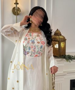 Alternative view of جولينا  - جلابية قطعتين ابيض