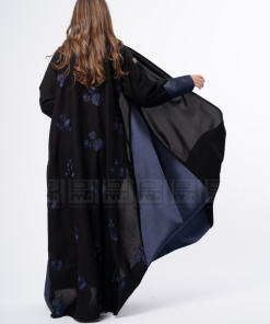 Alternative view of دار امتنان - بكج عباية سوداء بتطريز الورد  الأزرق و فستان كحلي3098