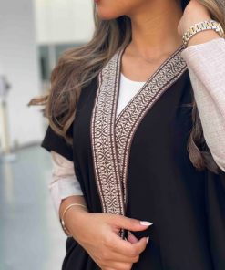 عزة المتميزة - عباية سودا بكم بيج