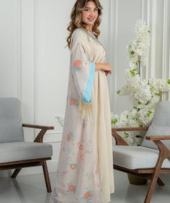 Alternative view of لورا فاشن - جلابية ناعمة بتطريز أنيق ولمسات تركواز