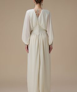 Alternative view of اكتان - جلابية شيفون طويلة سكري