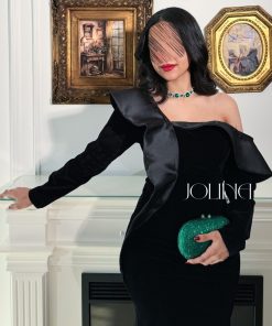 جولينا - فستان اسود مخمل