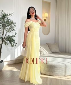 Alternative view of جولينا - فستان اصفر فاتح
