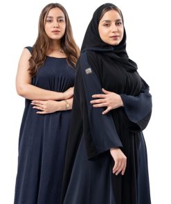 دار امتنان - بكج عباية أوليفيا كلوش باللون الكحلي و فستان كحلي3093