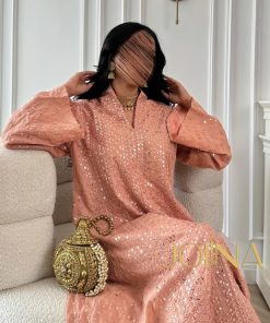 جولينا  - جلابيه وردية