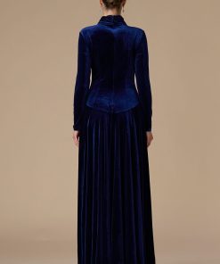 Alternative view of اكتان - فستان كحلي طويل مخمل