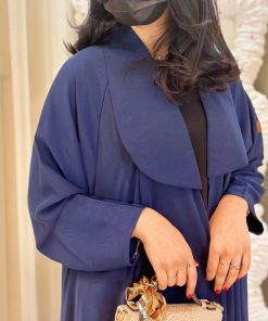 مارينا للعبايات - عباية دبل كلوش لون كحلي